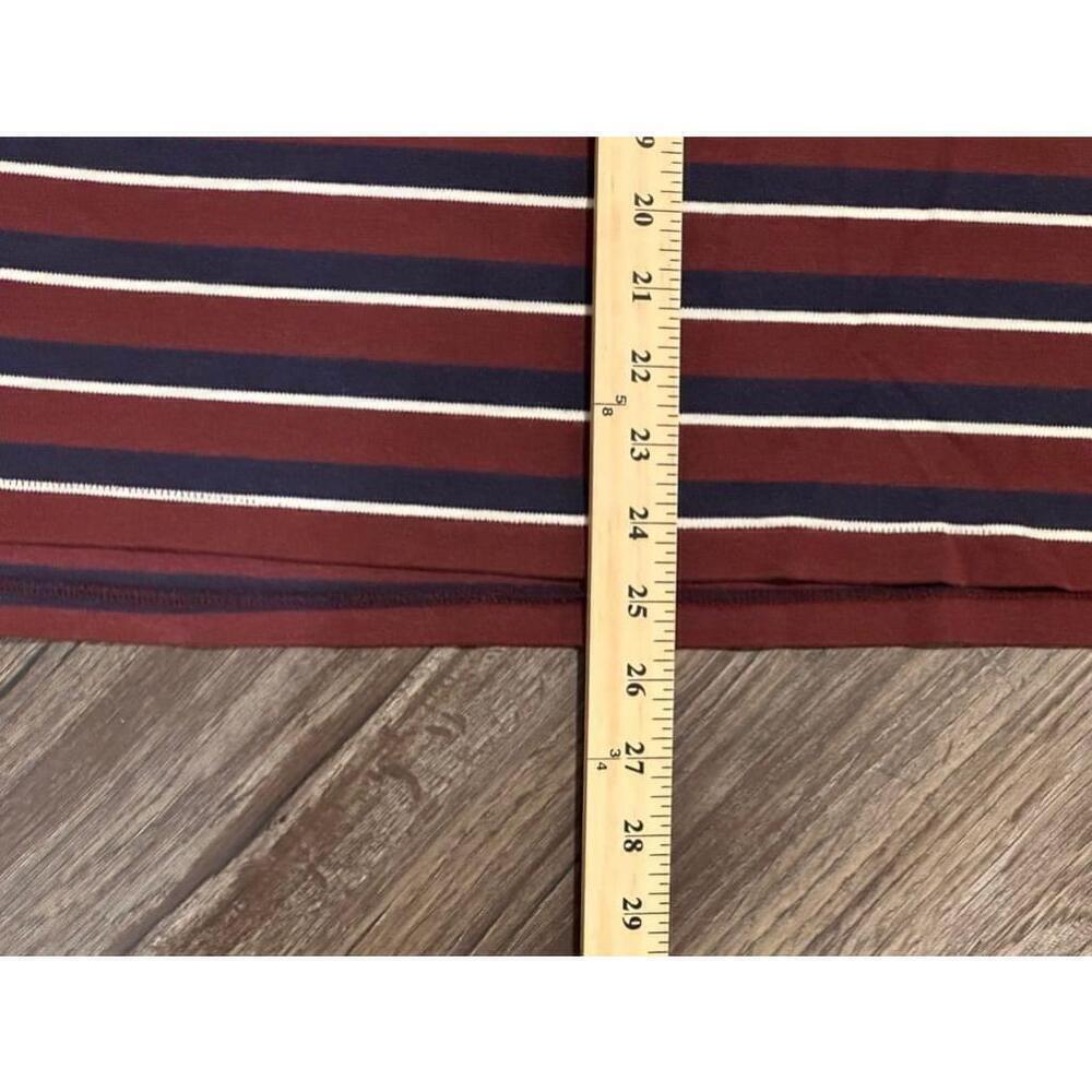 Polo Ralph Lauren Men’s Navy/Burgundy/White Striped Polo Shirt Size XL​​​​​​ - Picture 4 of 6